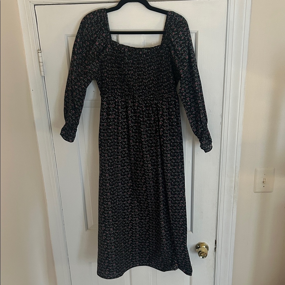English Factory Floral Long Sleeve Dress